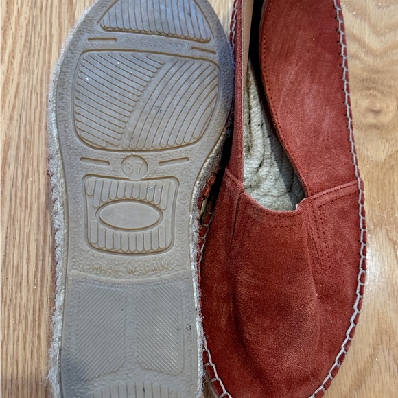 Burnt orange suede espadrilles, made in Spain, excellent quality - Picture 2 of 4